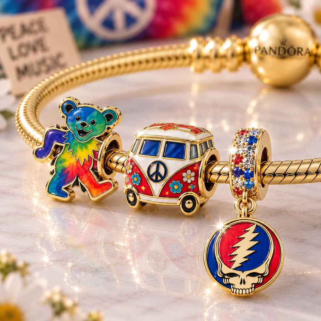 GRFD Gold Charm Bracelet Set VTH