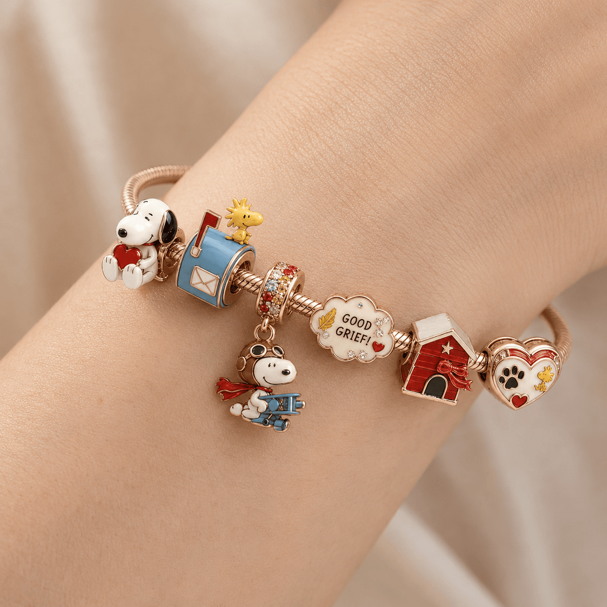SPNY Silver Charm Bracelet Set HQH