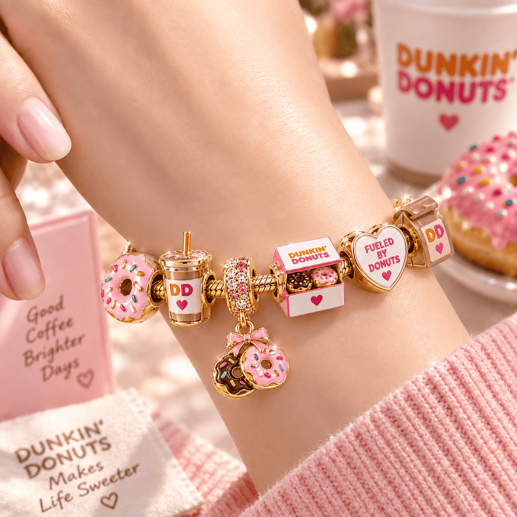 DKDN Gold Charm Bracelet Set VTH