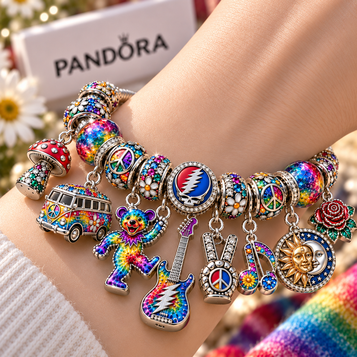GRFD Silver Charm Bracelet Set NTTB