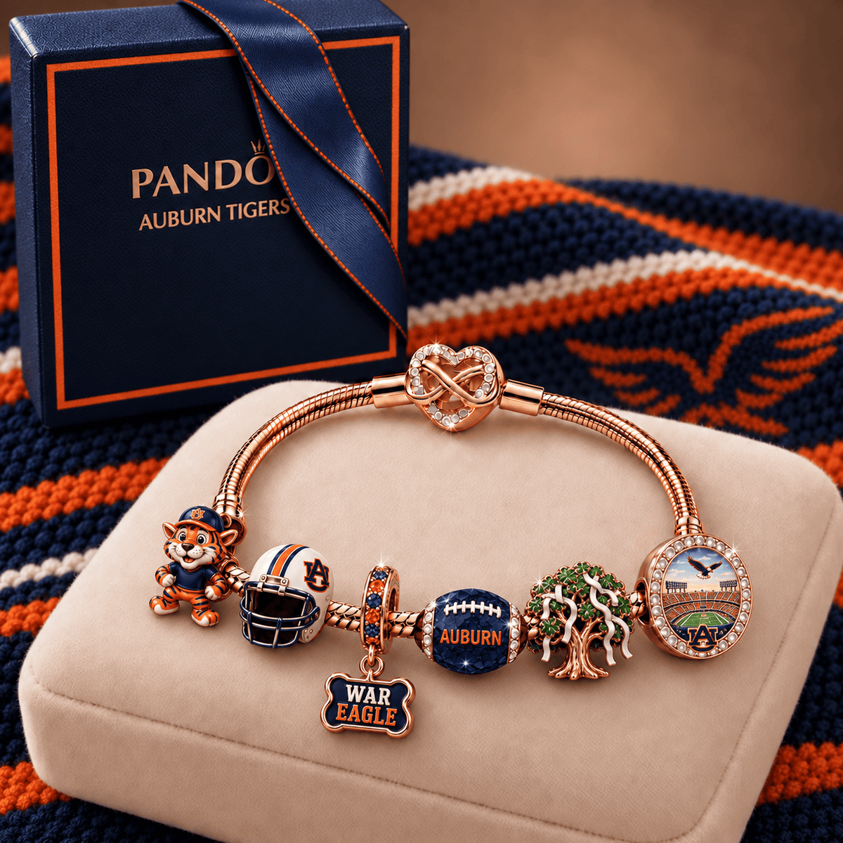 ABTG Rose Gold Charm Bracelet Set TMH