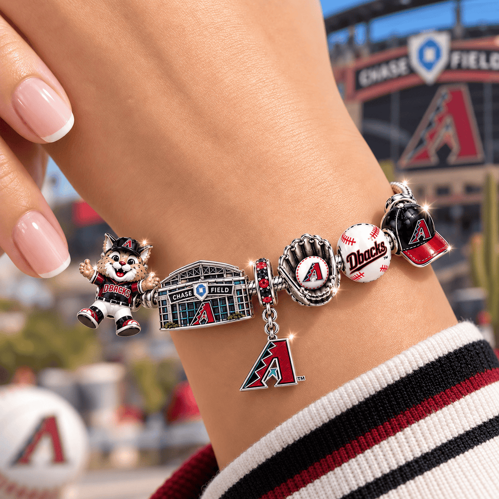 AZDB Silver Charm Bracelet Set BMD